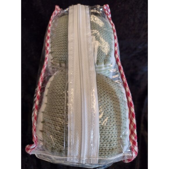 Pottery Barn Kids Soft Cloth Fabric Set of Gingham Check Plaid Baby Blocks Toys - Picture 7 of 9